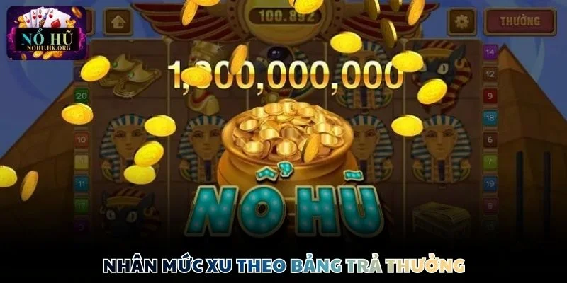Nhân mức xu theo bảng trả thưởng