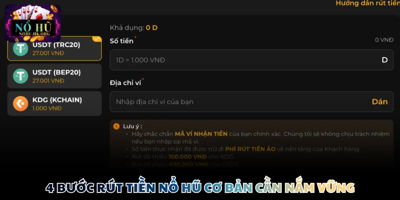 4 bước rút tiền Nổ Hũ cơ bản cần nắm vững